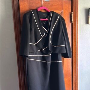 Black Dress with White Accents by Le Bos